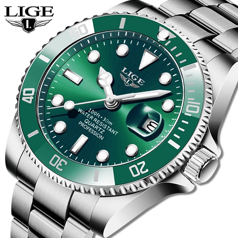Luxury Watch Investment - Часы наручные LIGE Мужские кварцевые, брендовые