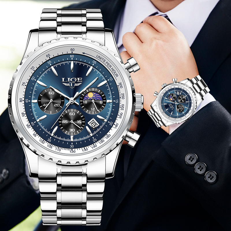 Часы наручные LIGE Мужские ква – обзор и цена Luxury Watch Investment