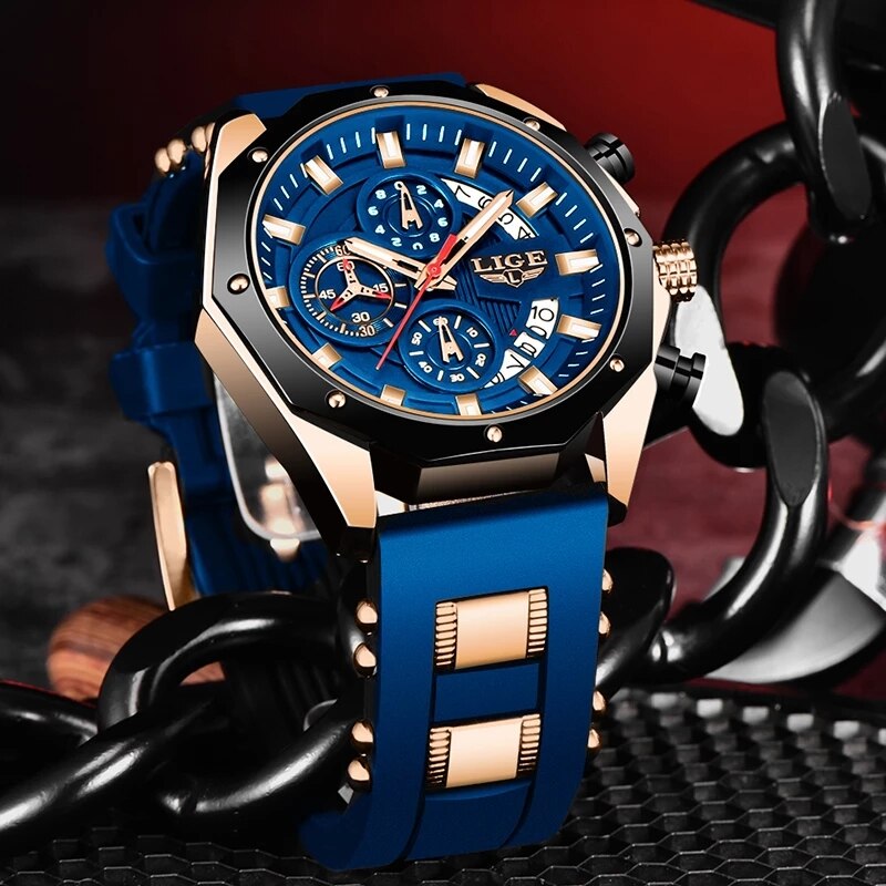 LIGE модные мужские часы лучши – обзор и цена Luxury Watch Investment