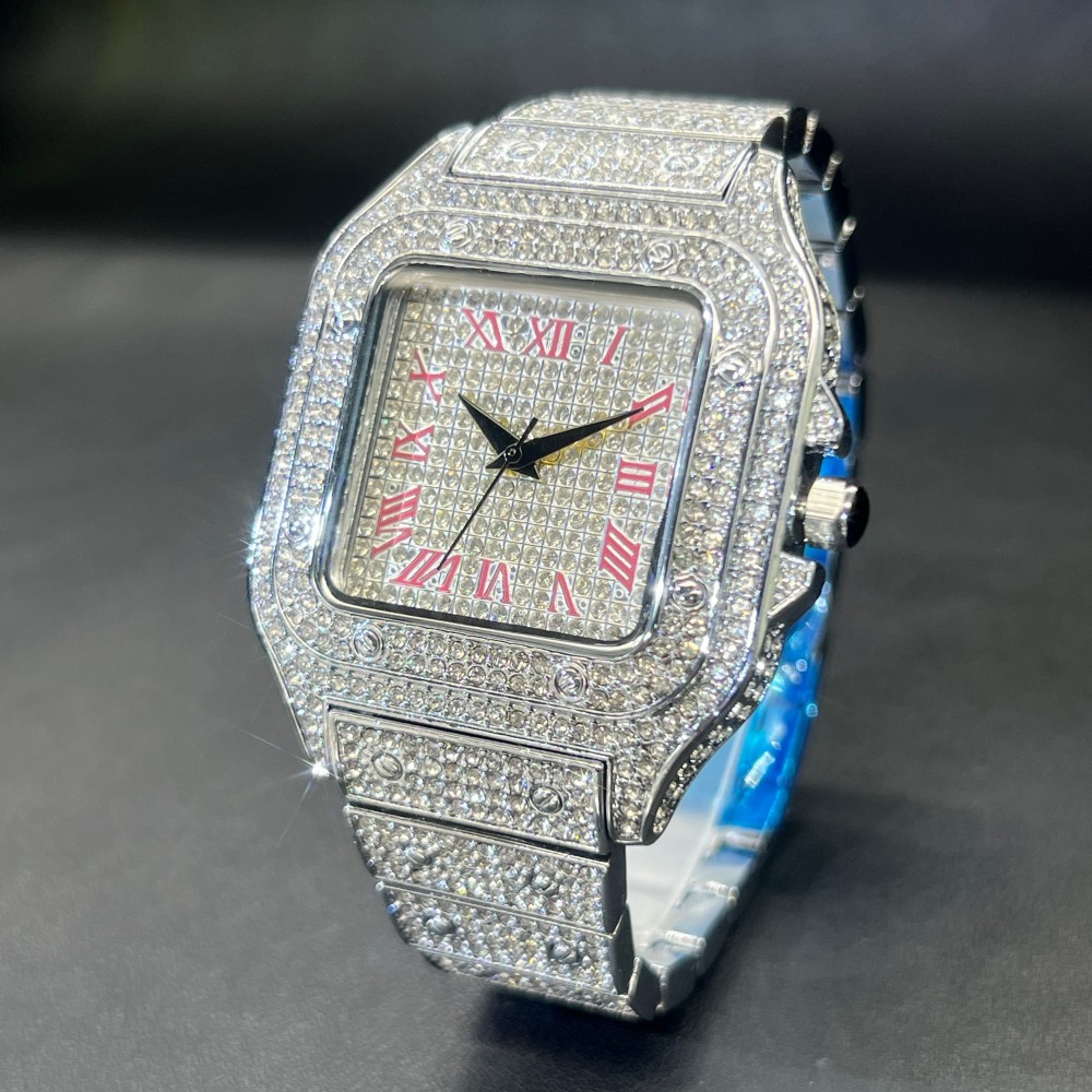MISSFOX Iced Out Мужские часы  – обзор и цена Luxury Watch Iceberg